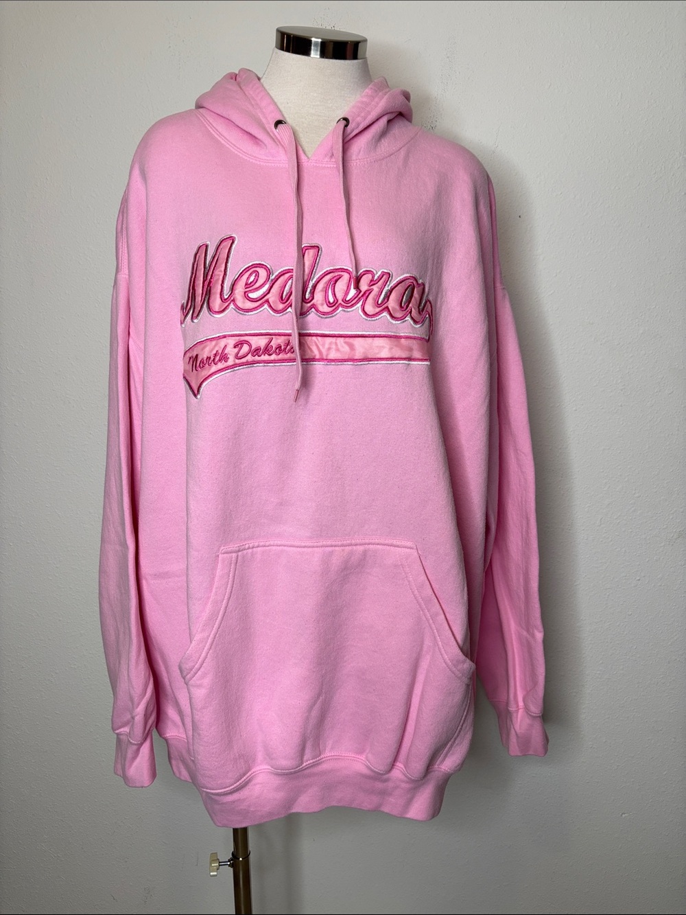 Pink Hooded Medora, ND Sweatshirt for Women